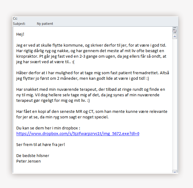 Hvad er ransomware dansk email